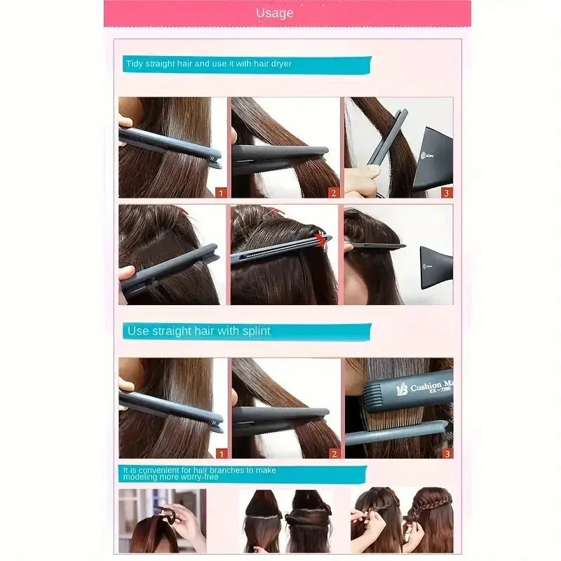 V-Shape Hair Straightening Comb – Sleek Styling Splint Tool Hair Styling Comb Axl