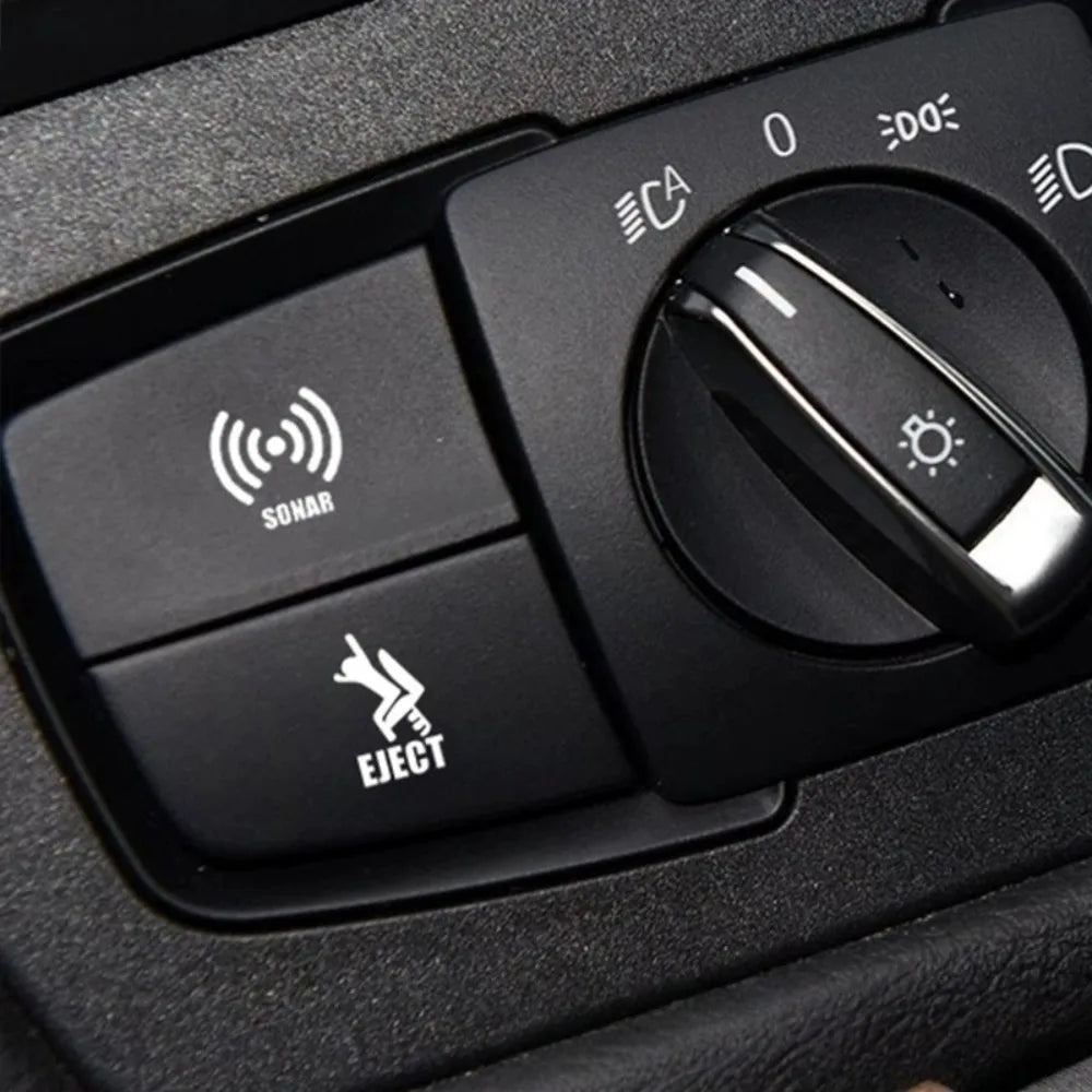 15-Piece Car Switch Button Stickers – Dashboard Decal Set Car Interior Decals Axl