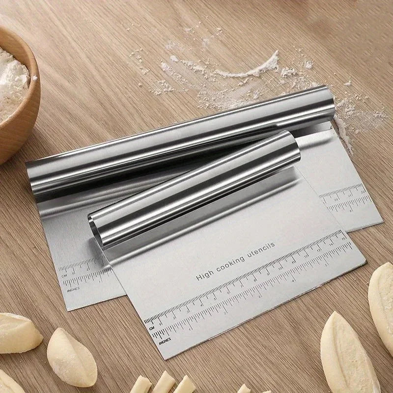 Stainless Steel Dough Chopper Bench Scraper & Pastry Cutter Pastry Cutter Scraper Axl