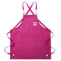 Canvas Chef Apron Cross-Back Straps – BBQ, Kitchen & Salon Canvas Chef Apron Axl pink OneSize