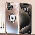 Titanium Matte MagSafe iPhone Case | AG Glass Lens Cover MagSafe iPhone Case Axl Titanium Gold iPhone 16