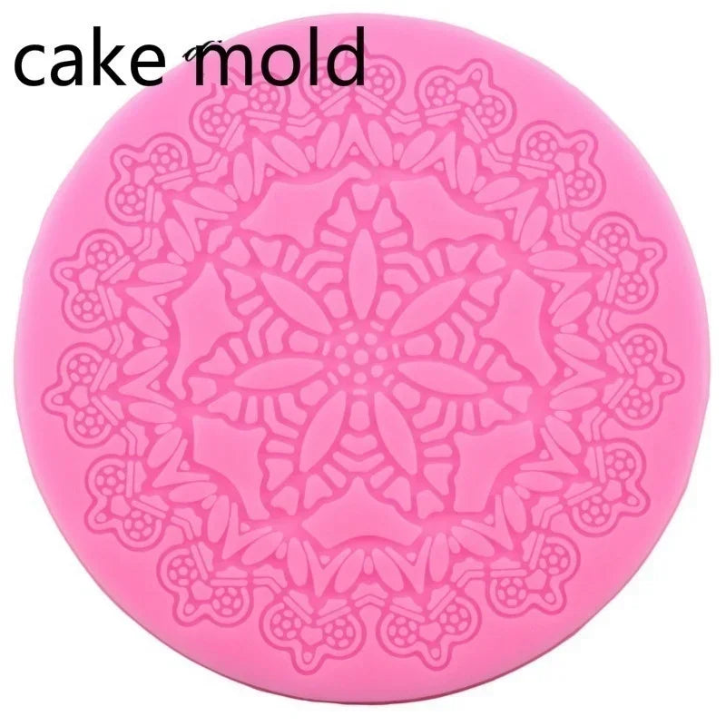 Crown Silicone Lace Cake Mold – Fondant Decorating Mat Silicone Cake Mold Axl