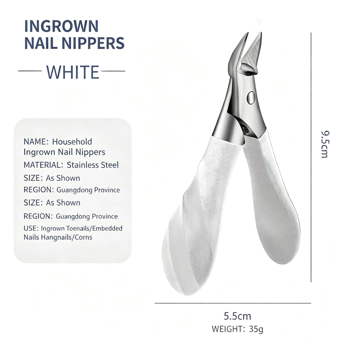 Stainless Steel Anti-Splash Slant Edge Nail Clipper Nail Clipper Axl A