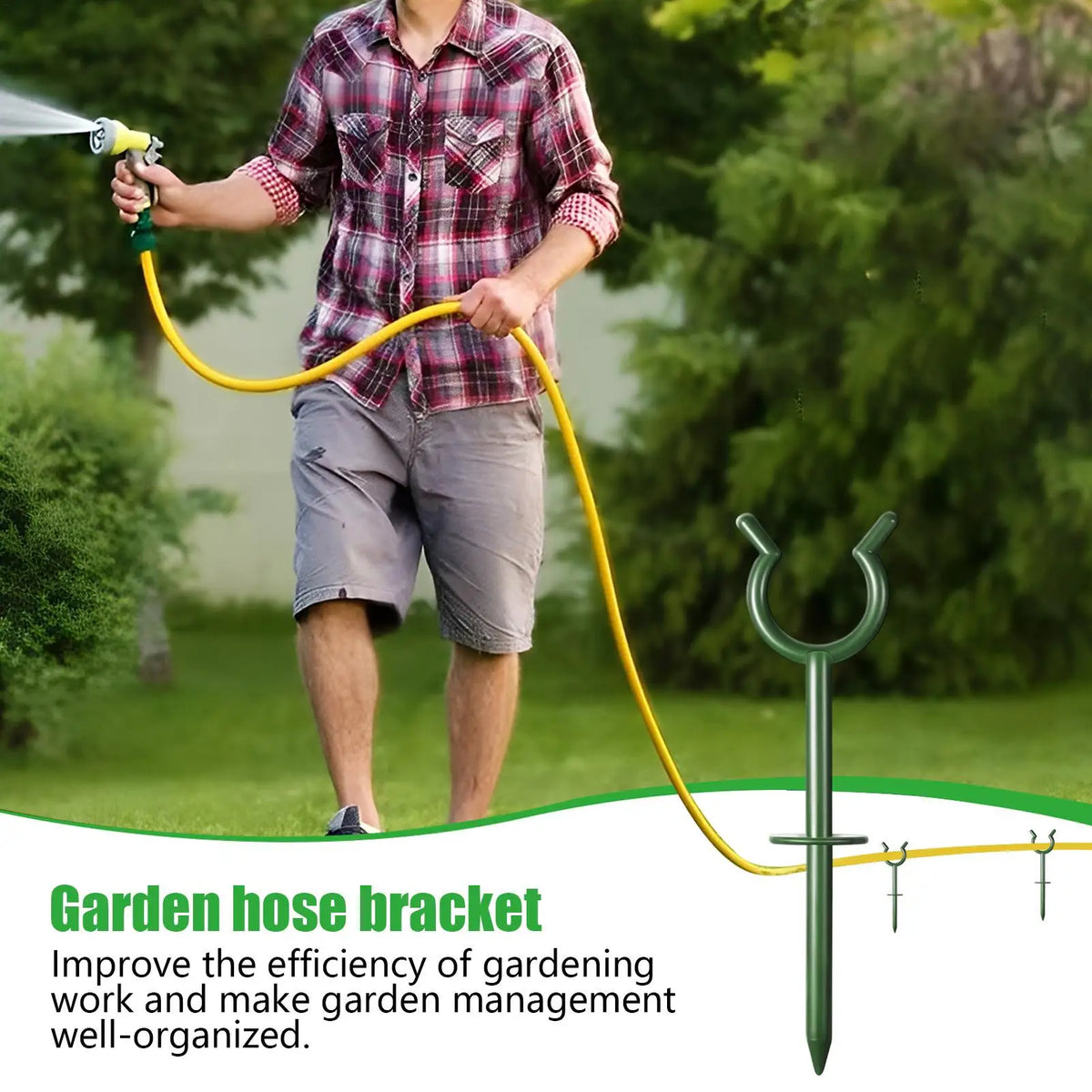 100-Piece Garden Hose Guide Stakes – Plant Protection Set Garden Hose Guide Axl