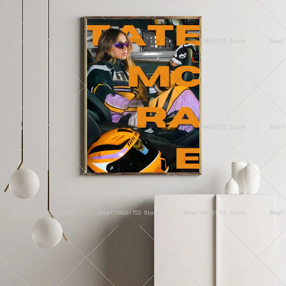 Tate McRae Poster – Waterproof Self-Adhesive Wall Art Print Music Wall Poster Axl