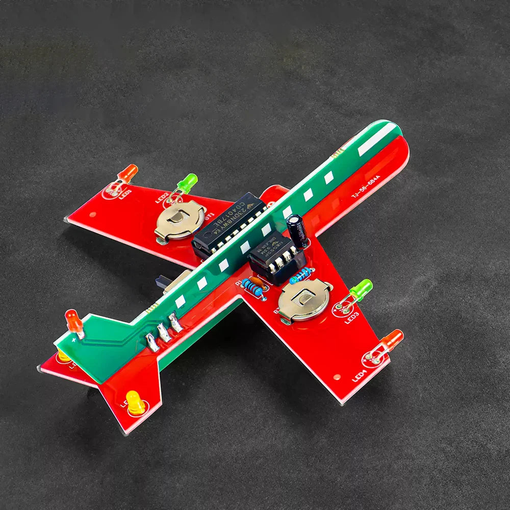 DIY Airplane LED Kit – CD4017 NE555 Soldering Practice Kit DIY Electronics Kit Axl