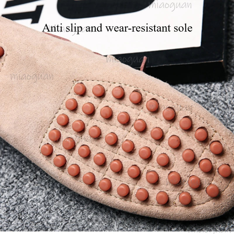 Men's Slip-On Suede Loafers – Soft Sole Casual Shoes Size 38–49 Men's Loafers Axl