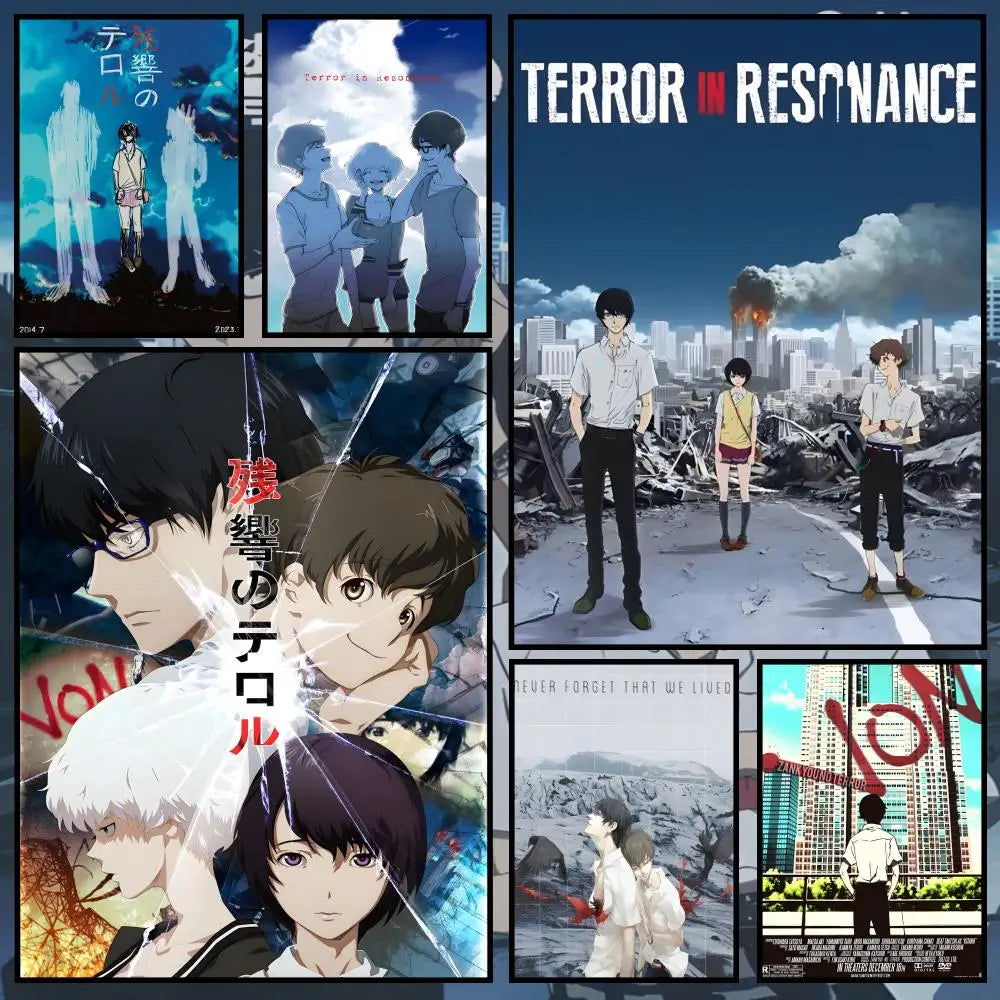 Terror in Resonance Anime Poster – HD Waterproof PVC Wall Art Anime Wall Poster Axl