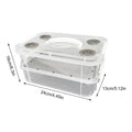 Transparent Mealworm Breeding Kit – Stackable Farm Box Insect Breeding Kit Axl Clear