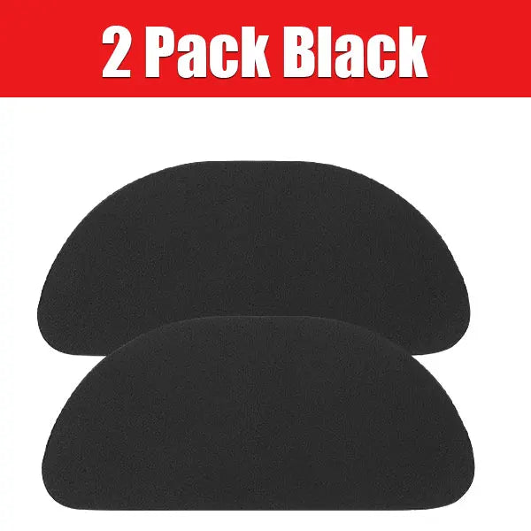 Fridge & Coffee Machine Drip Tray Mats | Absorbent Non-Slip 2/4 Pack Drip Tray Mat Axl 2 Pack Black 21x9.5 cm