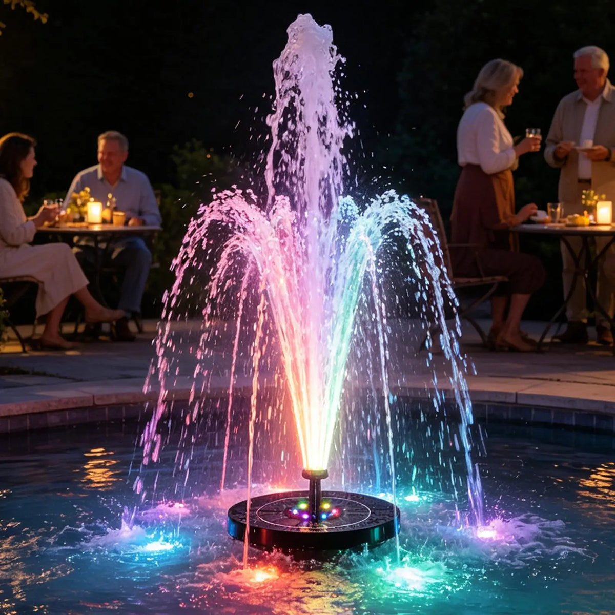 Solar Floating Fountain – Bird Bath, Garden & Pool Decor Solar Garden Fountain Axl