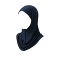 Instant Cap Hijab – Elastic Polyester Underscarf with Zipper Instant Cap Hijab Axl Navy