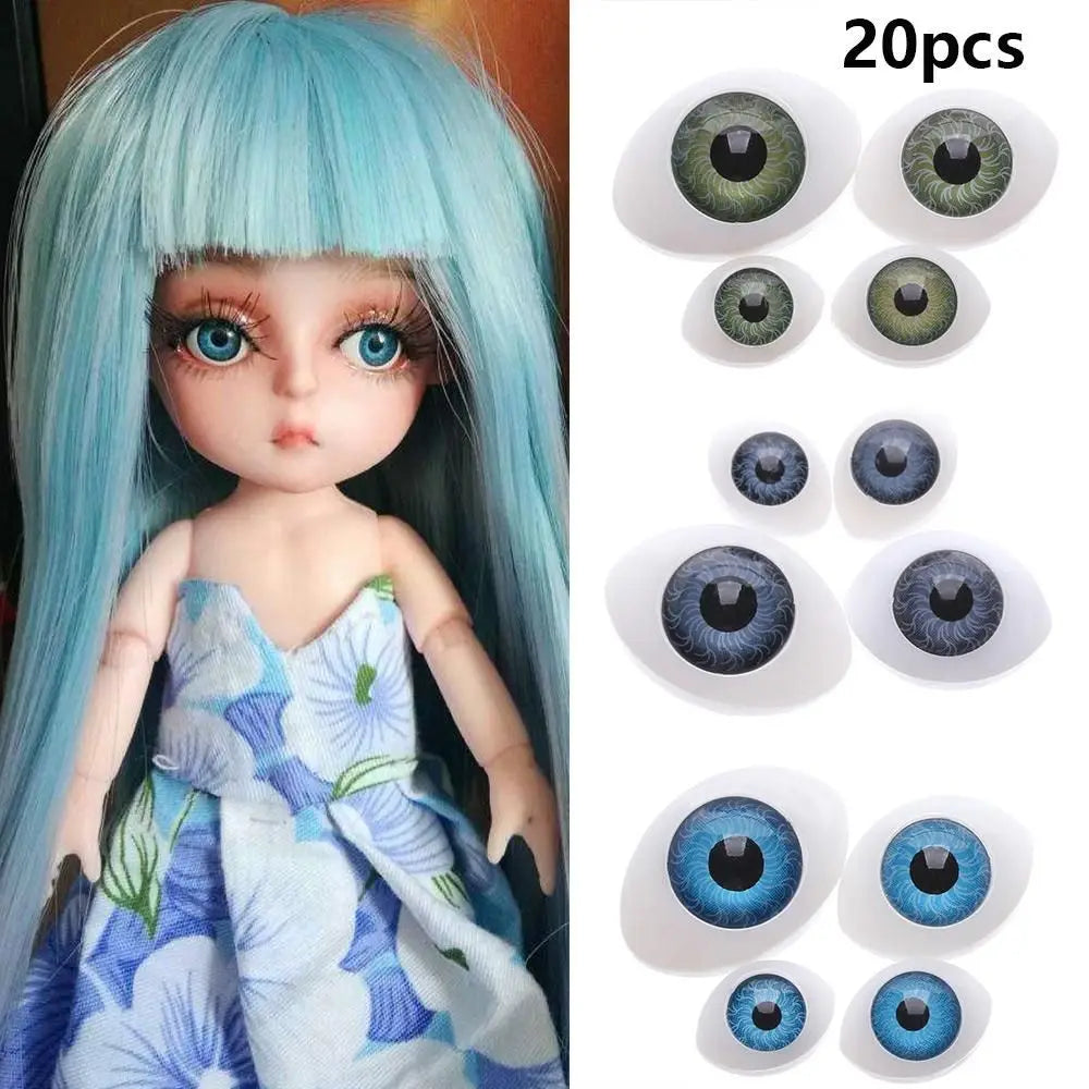 20 Pcs Plastic Safety Eyes for DIY Dolls, Puppets & Crafts DIY Craft Accessories Axl