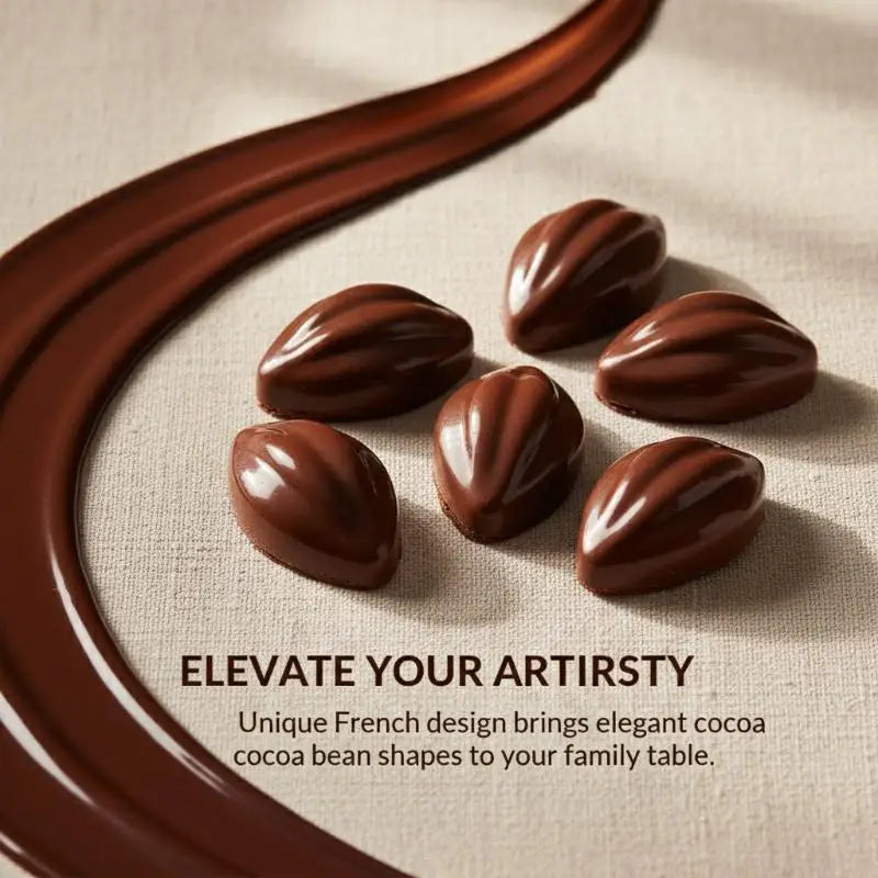 Cocoa Pod 6-Cavity Silicone Mousse Mold | Non-Stick Dessert Silicone Baking Mold Axl