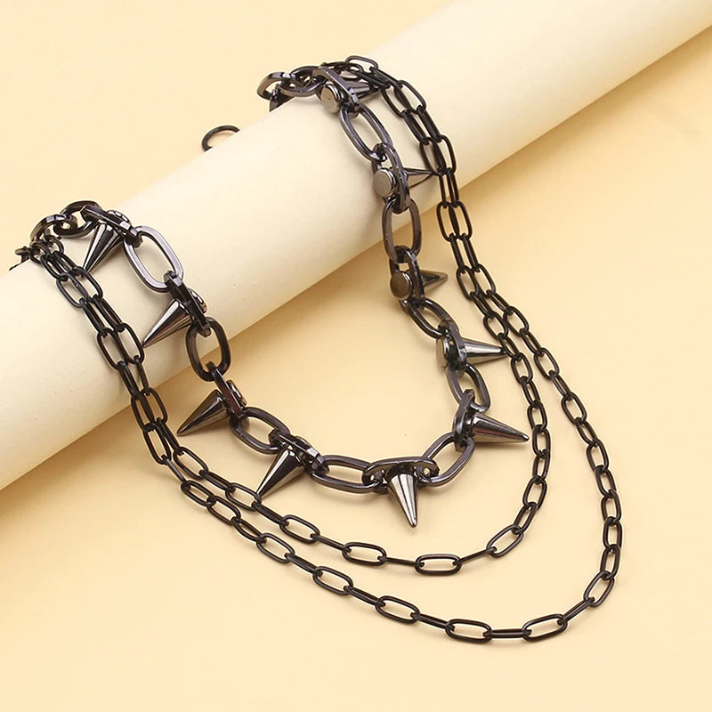 Hip-Hop Punk Metal Rivet Pants Chain – Unisex Waist Chain Waist Chain Jewelry Axl