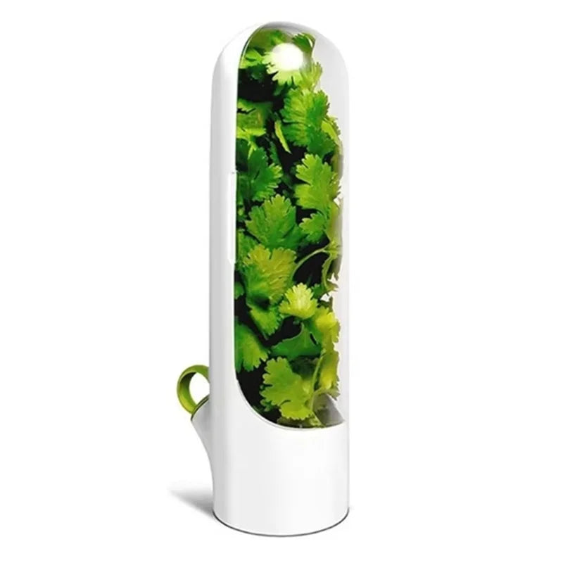 Fresh Herb Keeper Container – Fridge Herb Storage Pod Herb Storage Container Axl white 1pc