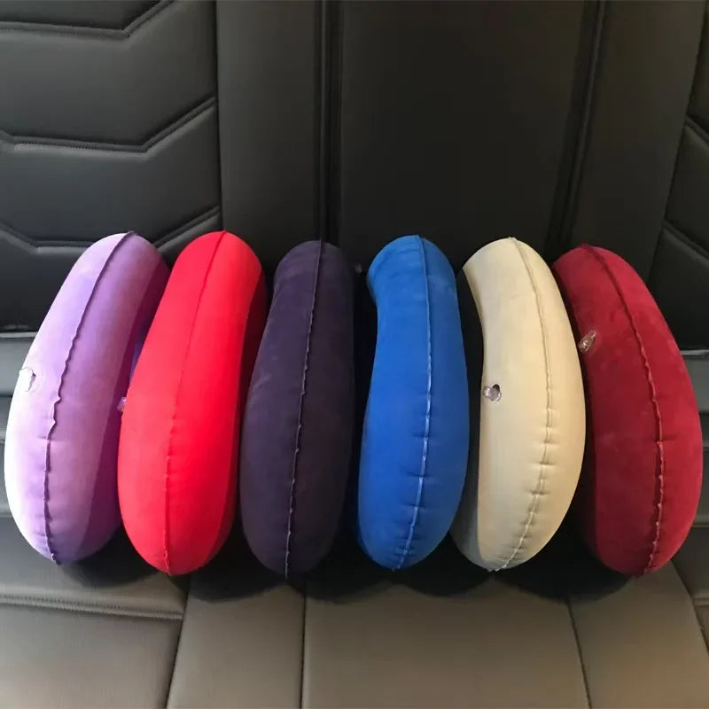 Inflatable U-Shape Travel Neck Pillow for Airplane & Car Travel Neck Pillow Axl