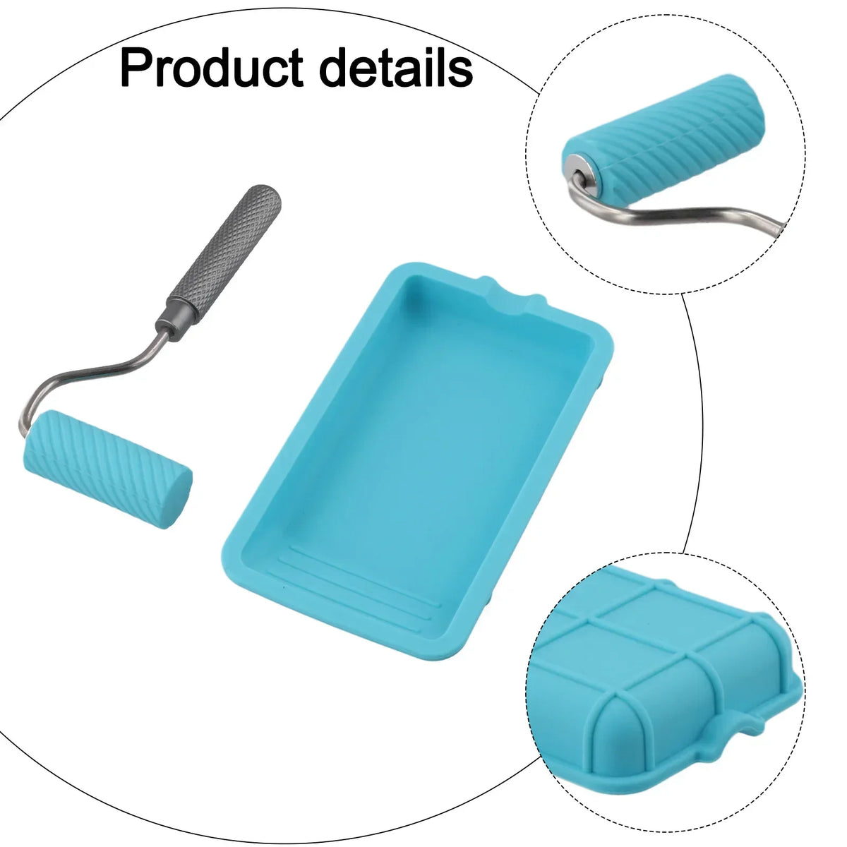 Silicone Paint Roller & Tray Set – Arts, Crafts & Woodworking Paint Roller Set Axl