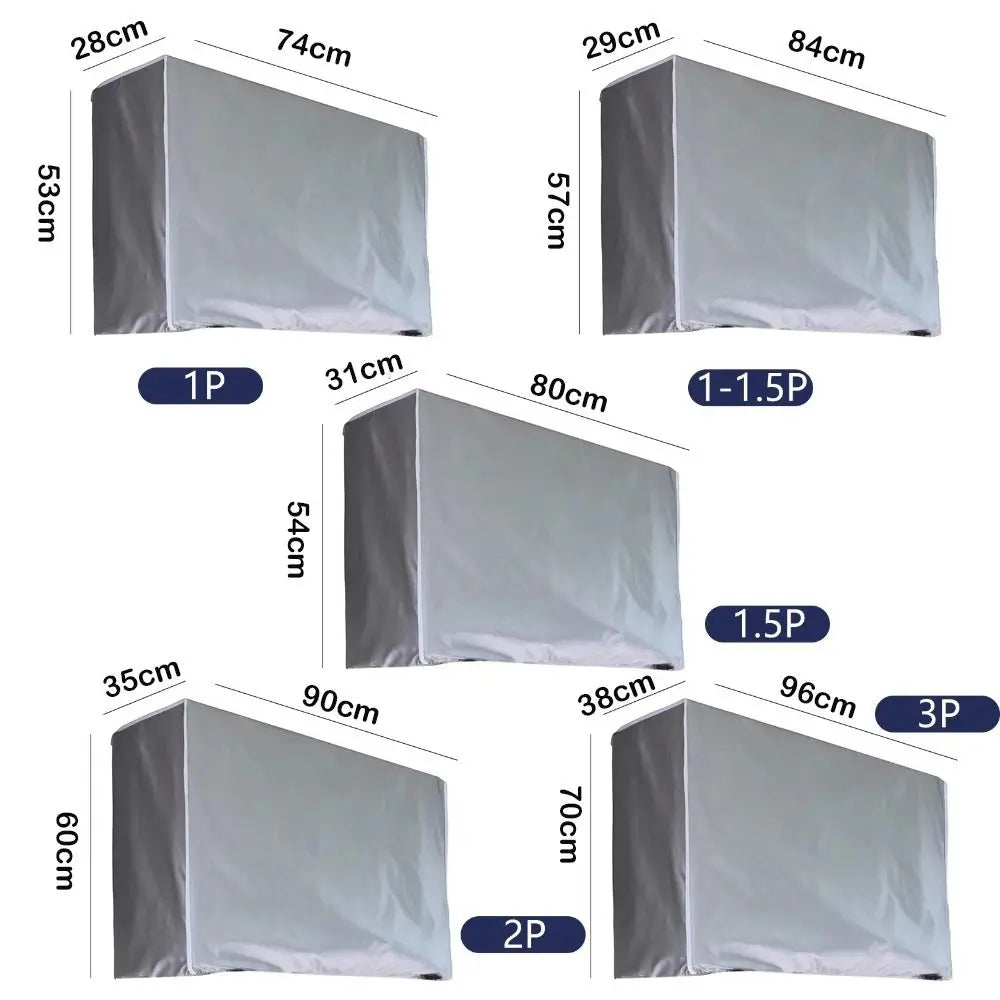 Outdoor AC Cover – Waterproof Dustproof Silver Protective Bag AC Unit Cover Axl