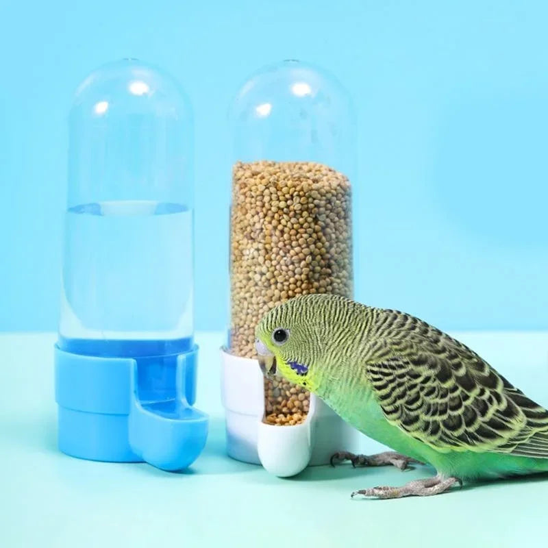 Hanging Bird Water Dispenser & Feeder | Parrot Cage Accessory Bird Cage Feeder Axl