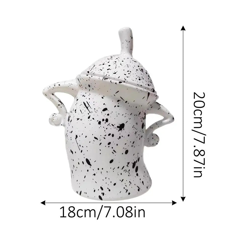 Sassy Airtight Food Storage Canister – Fun Kitchen Jar & Decor Food Storage Canister Axl White