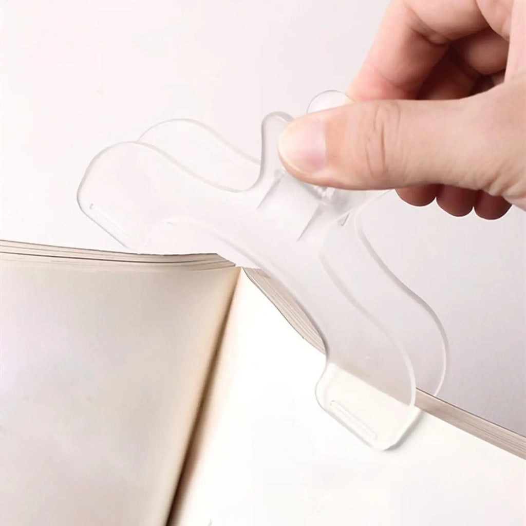 Transparent Plastic Book Clip – Page Holder & Bookmark Book Clip Axl