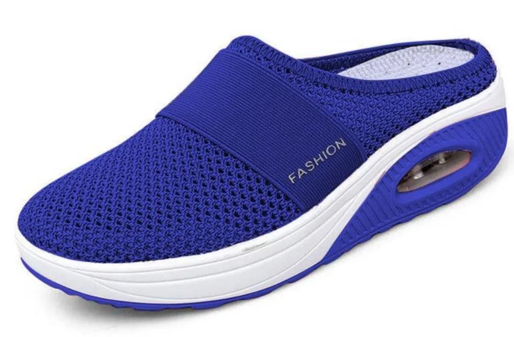 Women's Mesh Mule Slippers – Slip-On Flat Shoes Sizes 5–14 Mule Slippers Axl