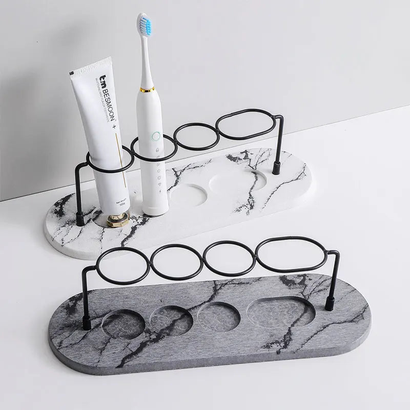 Diatomite Electric Toothbrush Holder & Bathroom Organizer Toothbrush Holder Axl