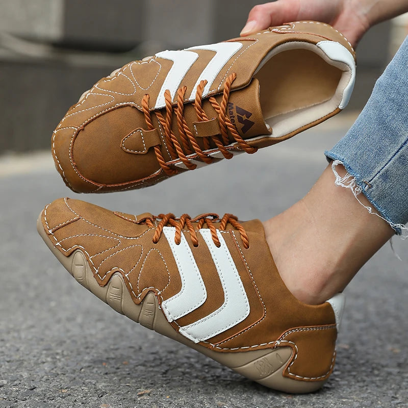 Women's Patchwork Faux Suede Casual Sneakers | AZGB Women's Casual Sneakers Axl