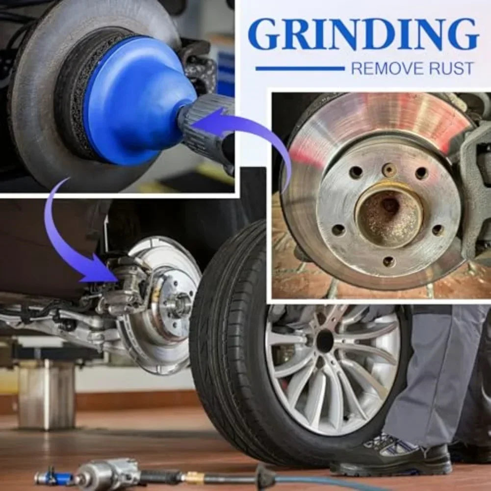 Auto Wheel Hub Rust Removal Polishing Tool + Spare Head Wheel Polishing Tool Axl