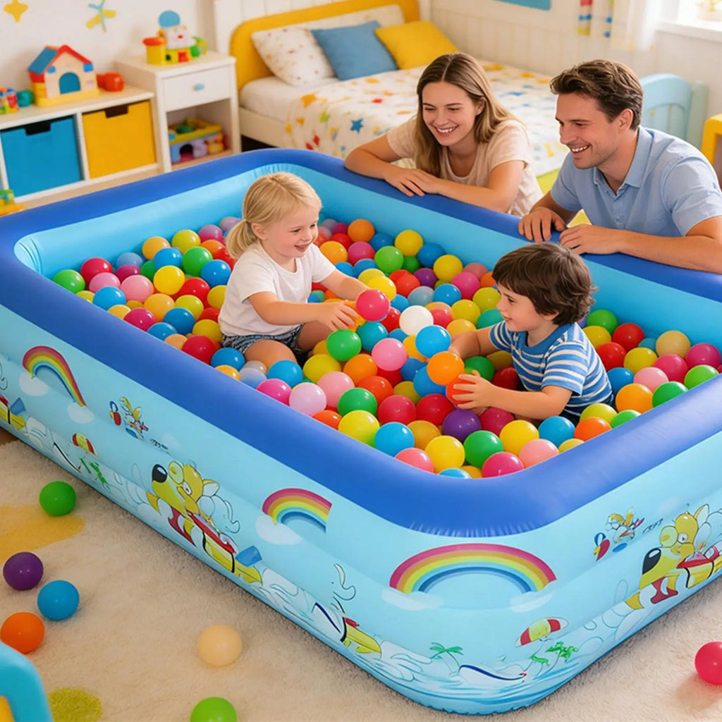 Inflatable Family Swimming Pool – Kids & Adults Outdoor Fun Inflatable Swimming Pool Axl
