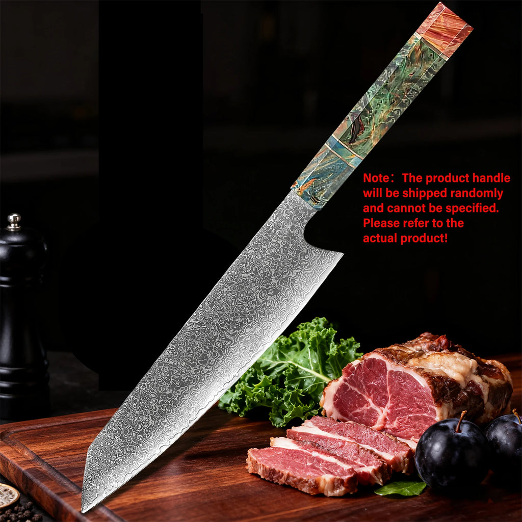 67-Layer Damascus Steel Kiritsuke Chef Knife – 20.4cm Damascus Chef Knife Axl