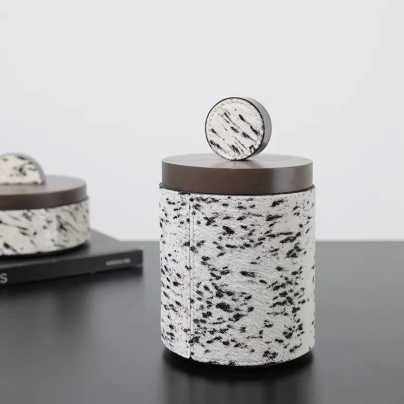 Modern Light Luxury Pine & Horsehair Jewelry Storage Box Jewelry Storage Box Axl