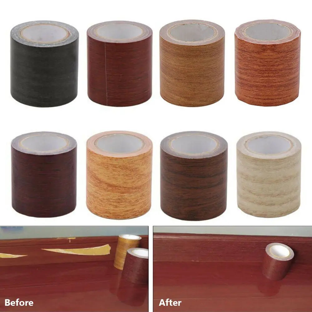 Wood Grain Furniture Repair Tape – Waterproof Skirting Sticker Furniture Repair Tape Axl