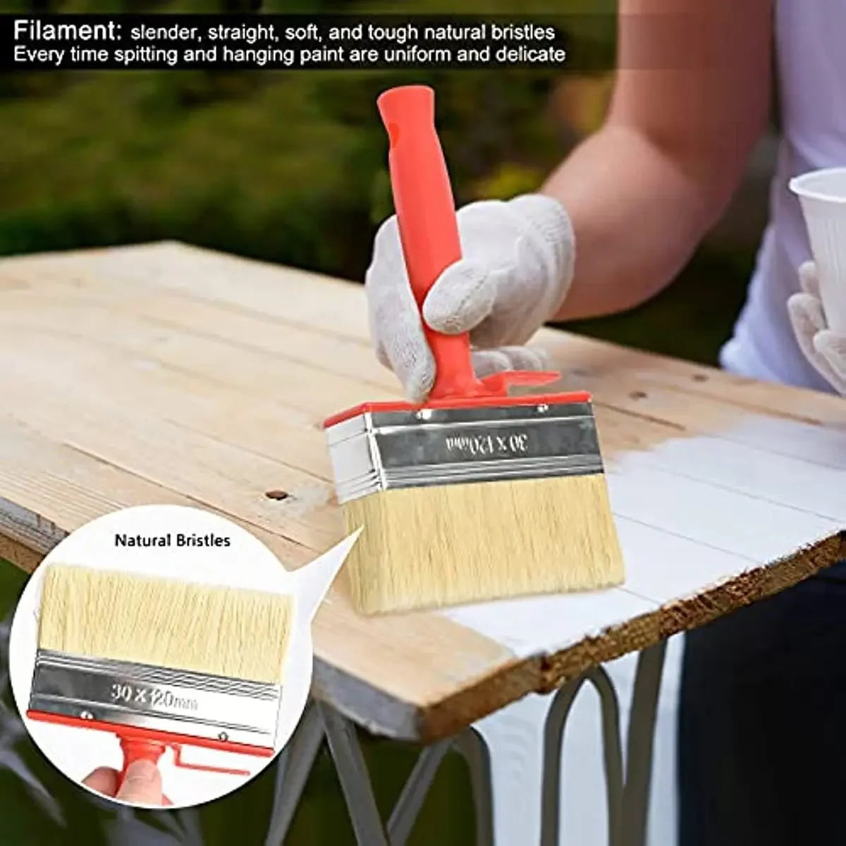 Large Paint Brush for Walls, Doors, Floors & Wood Paint Brush Axl