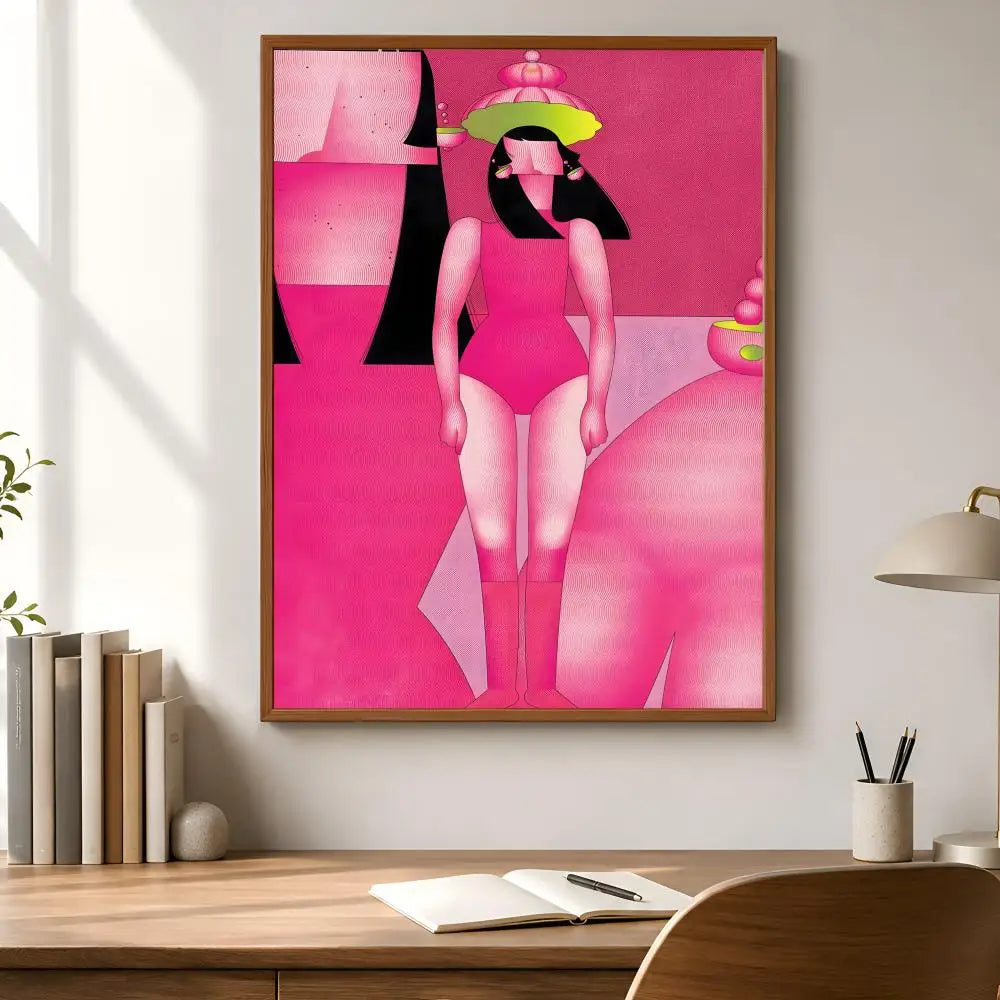 Peel & Stick PVC Wall Poster – Fashion Girl Illustration HD Art Wall Art Poster Axl