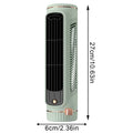 Mini Bladeless Tower Fan – USB Rechargeable 3-Speed Portable Portable Tower Fan Axl Green