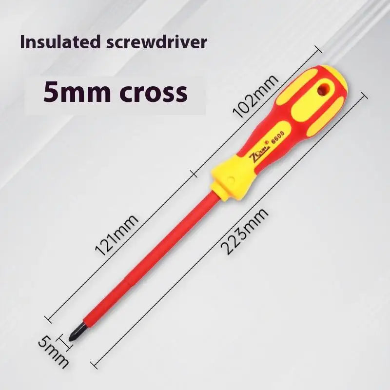 Insulated Screwdriver 1000V – Phillips & Flat CR-V Hand Tool Insulated Screwdriver Axl A5