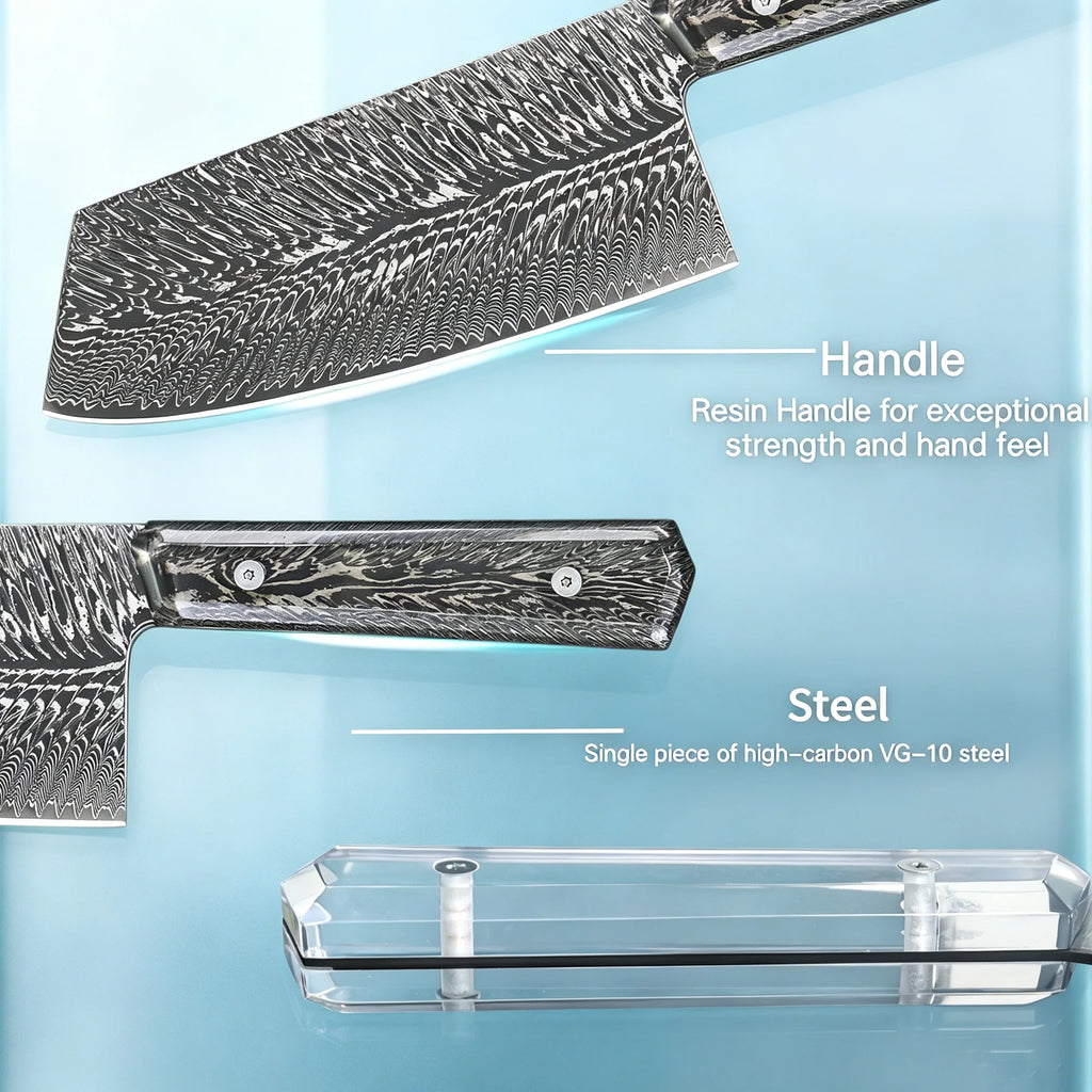 Damascus Steel Chef Knife – Sharp Multipurpose Kitchen Knife Damascus Chef Knife Axl