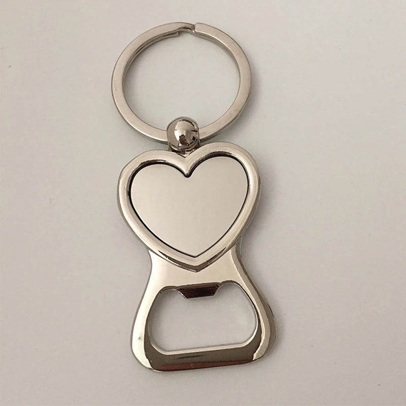 Heart Shaped Bottle Opener Keychain – Zinc Alloy Party Favor Bottle Opener Keychain Axl