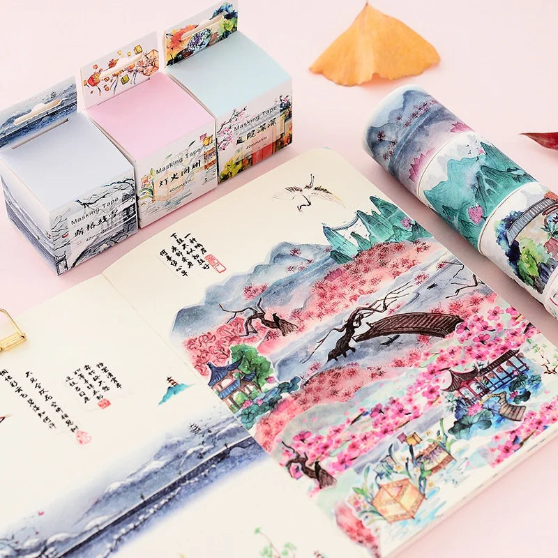 Vintage Decorative Washi Tape – DIY Scrapbooking & Journaling Decorative Washi Tape Axl