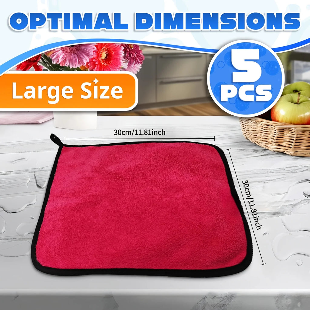 Heavy-Duty Microfiber Cleaning Cloths – 5 or 10 Pack Microfiber Cleaning Cloths Axl