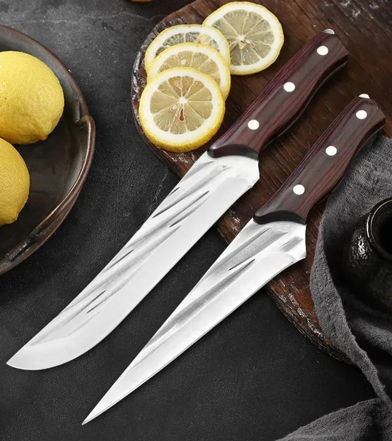 Forged Carbon Steel Boning Knife – Pro Butcher Kitchen Knife Boning Knife Axl