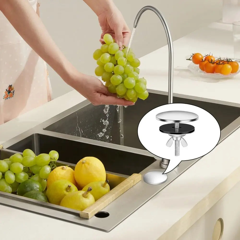 Stainless Steel Sink Hole Cover – Tap Blanking Plug 51mm Sink Hole Cover Axl