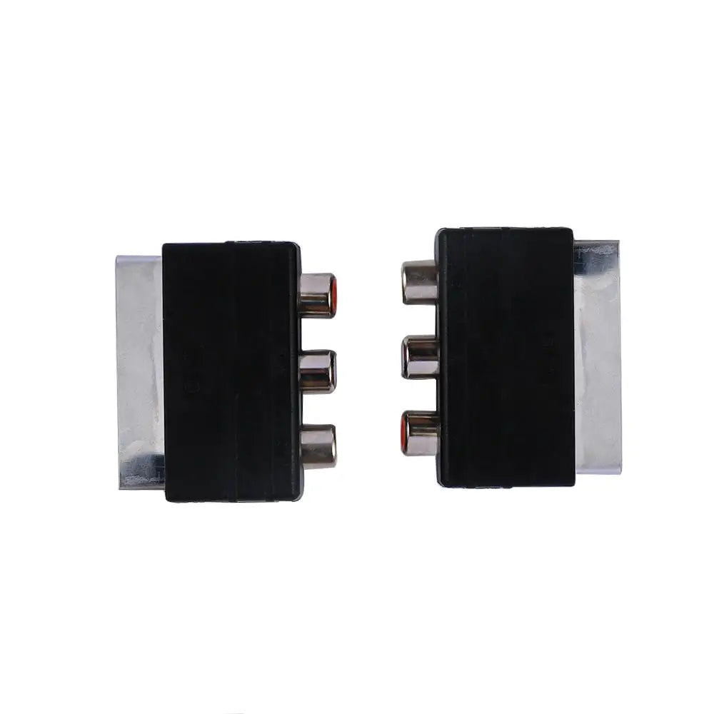 SCART Male to 3 RCA Female Adapter for TV DVD AV Converter AV Cable Adapter Axl