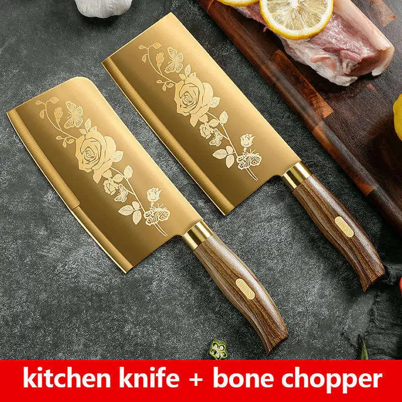 Golden Rose 4-Piece Stainless Steel Kitchen Knife Set Kitchen Knife Set Axl