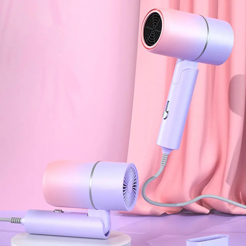 BALASHOV Mini Folding Hair Dryer 750W Travel Blow Dryer + Bag Travel Hair Dryer Axl