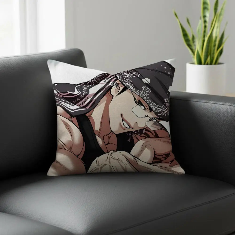 Lookism Webtoon Linen Cushion Cover | Sofa & Bedroom Decor Decorative Cushion Cover Axl White6 30X30cm