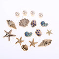 16-Piece Starfish Shell Shoe Charms Set | DIY Bling Clips Shoe Charms Set Axl 1Set