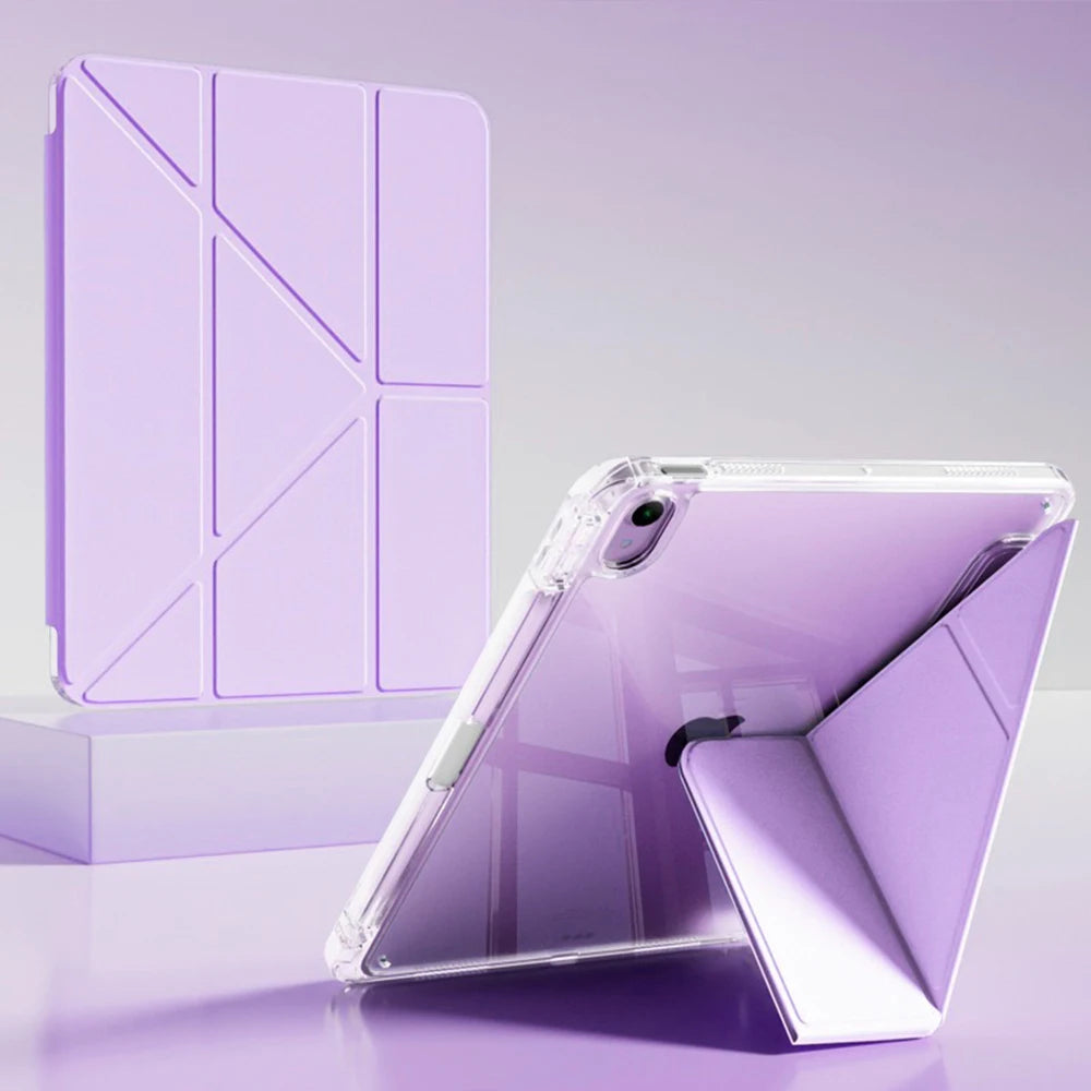 Y-Shape iPad Case | Pencil Holder & Multi-Angle Stand Tablet Case Axl Purple 5th 6th Pro 9.7